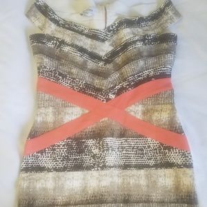 Turns heads in One of a Kind Bebe Bandage Dress